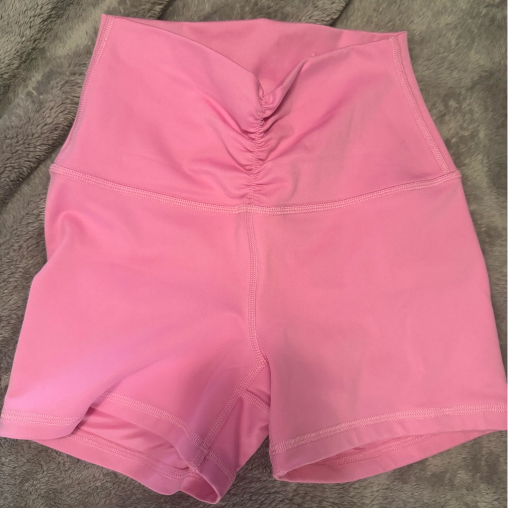 Pink High-Waisted Leggings